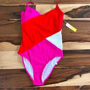 Summersault "The Marina" colorblock one piece 6 NWT